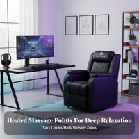 Reclinable Reclining Gaming Sofa Adjustable rearrest Multi-Position Recliner Heavily Cushioned Lounge Chair Ergonomic Design for video game enthusiasts, Internet Cafe Owners, Movie aficionados, Game Room, Bedroom, Home Theater