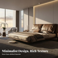 Illuminated Levitating Bed Minimalist Design Aesthetic Bedroom Furniture Levitating Design for Homeowners, Young Adults, Luxury Home, Modern Apartment