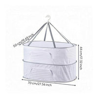 Resistant Foldable Hanging Drying Basket Ventilated Zippered Mesh Drying Basket Lightweight for Outdoor