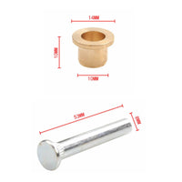 Silver-Tone Hinge Pin and Bushing Kit Durable Door Hinge Pin Kit Auto Parts Easy to Install