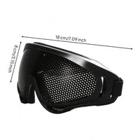 Encompassing Mowing Goggles Curved Lens Grass Cutting Goggles Dustproof Adjustable Strap Molded Frame
