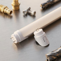 Home Improvement Garage Lighting with PC V0 Oval Design, Easy Installation Screwless Fixing, Locking G13 Lamp Holder, Non Shunted DIY Lighting