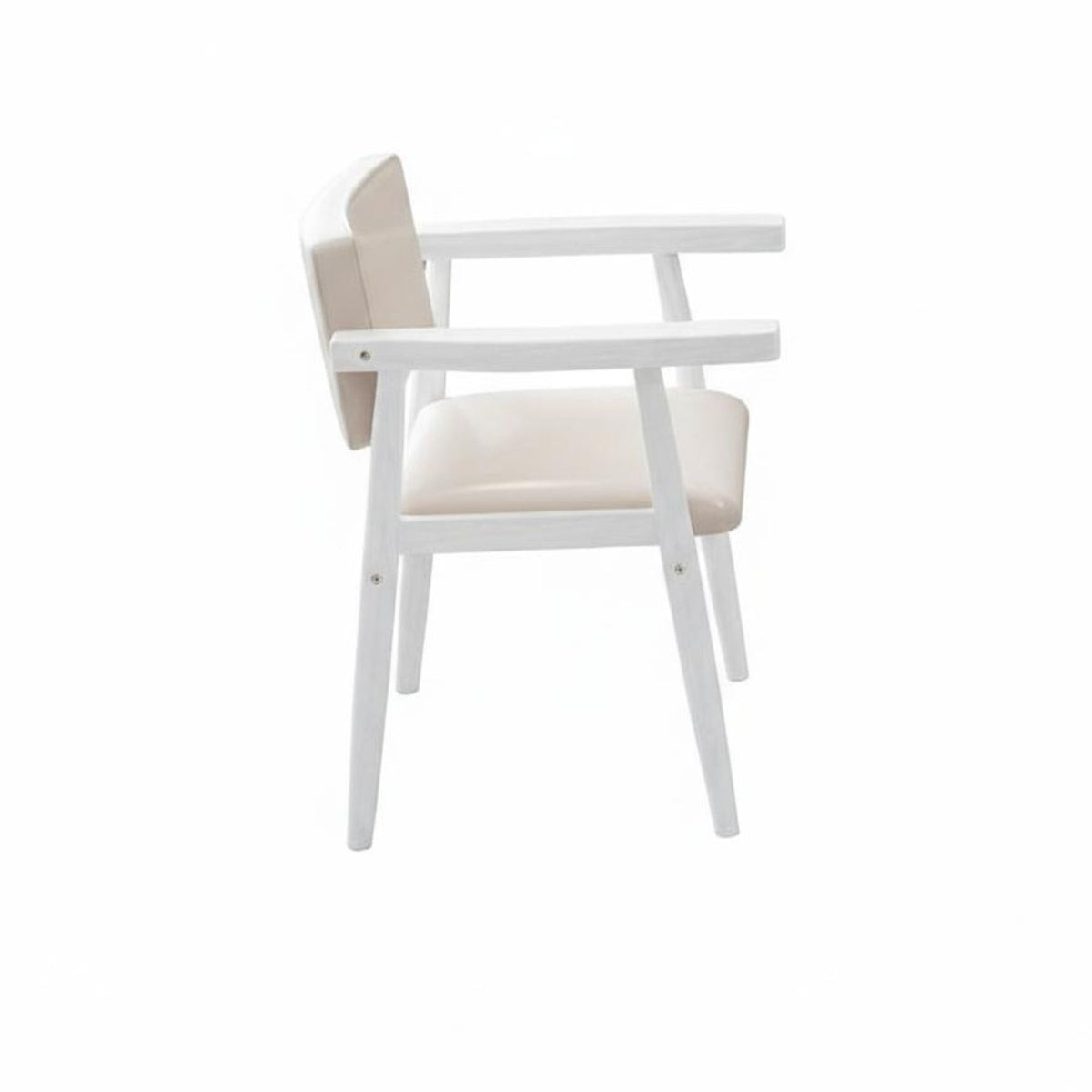 Nordic design Curved rear Dining Chair sturdy Wood Frame Home Furniture Minimalist Design Accent Seat Modern Aesthetic for Homeowners, Families, Students, Study Room, Bedroom, Kitchen