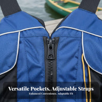 Mature Flotation Vest Lightweight Mature Flotation Vest Kayaking Flotation Device Breathable Material Kayaking PFD Easy-Release