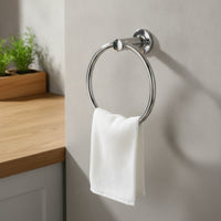 Wall Mounted Towel Hoop Round Hand Towel Hoop Modern for Bathroom, Washroom