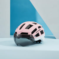 Helmet with Visor Breathable Helmet with Visor Lightweight for Commuters, Road Riding