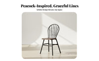 Minimalist Design Peacock Chair High Backrest Nordic Design Chair Sturdy Construction Seating Furniture Long-Lasting for Cafe Owners, Interior Designers, Homeowners, Milk Tea Shop, Restaurant, Cafe, Kitchen