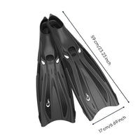 Diving Fins Vented Fins with Open Foot Pockets Aerodynamic Swim Flippers for Snorkelers, Swimmers, Freediving, Swimming