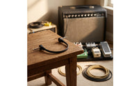 Low-Profile Flat Interconnect Cable with Right-Angle Plugs Flexible Guitar Pedal Interconnect Cable Ribbon Long-Lasting for Stage