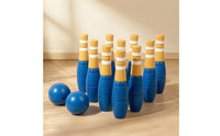 Wooden Bowling Set Durable Kids Bowling Set Game Toddler Indoor for Children, Playroom, Classroom