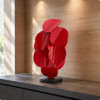 Stacked Leaf Sculpture Tabletop Interior Accessory 3D Design