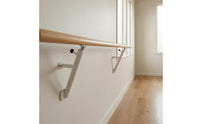 Wall-Mounted Dance Bar Professional Single-Rail Barre Wooden-Colored for Dance Studio, Stretching