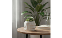 Sculptural Fist-Shaped Planter Compact Fist Planter Unique Flowerpot Modern for Desk, Shelf