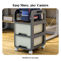 Space-Saving Slim Rolling Storage Cart Multitier Design Narrow Rolling Rack with casters Shelving Unit Mobile for Apartment Dwellers, Homeowners, Office Workers, Kitchen, Bathroom, Laundry Room, Closet