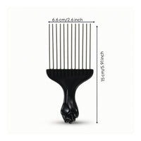Detangling Afro Pick Wide Tooth Hair Pick Rust-Resistant Afro Comb Handheld for Salon
