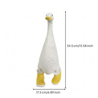 Resin Duck Ornament Decorative Outdoor Decoration Hand Painted