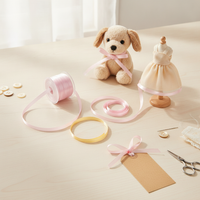 10m Silk Ribbon for DIY Crafts and Decoration, Available in 4mm and 7mm Widths