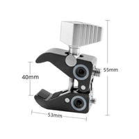 360-Degree Rotating C-Clamp with Ball Head Multi-Functional Versatile Arm Bracket Adjustable Clamp Mount with Thread Adapters Stable for Photographers, Videographers, Streamers, Desk, Studio, Rigging Setups