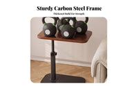 Height Adjustable C-Shaped Rolling Desk Movable with casters C-Shaped Rolling Table Multi-Functional Household Furniture Space-Saving Design for Home Workers, Apartment Dwellers, Students, Bedroom, Living Room, Small areas, Balcony