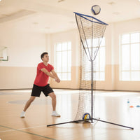 Volleyball Net with Target Freestanding Volleyball Training Net Portable Equipment for Coaches, Backyard, Gymnasium, Beach