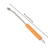 Extended Reach Pressure Washer Extension Wand Stainless Steel Pressure Washer Wand with Curved End Heavy-Duty Angled Extension Lance Non-Slip Grip for Gutter Cleaning, Car Washing