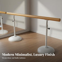 Portable Dance Barre Stable Design Freestanding Dance Barre Non-Slip Base Adjustable Height Dance Bar for Dancers, Beginners, Gym