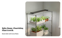 Full Light Profile Planted Tank Light Waterproof RGBW Aquatic Plant Light Dimmable for Aquascapers