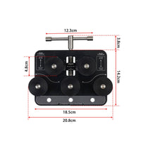 Adjustable Hand Tubing Straightener with Rollers Precision Brake Line Straightener Portable Straightening Tool Heavy-Duty for Fabricators