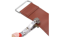 Silent Leather Punching Plier Red Handles Silent Leather Punch Pliers Diamond Hole Punch Plier for Crafters