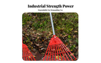 11-Tine Grass Rake Bend Resistant 11 Tine Garden Rake Comfortable Grip Gardening Tool for Landscapers, Gardeners, Landscaping, Farm