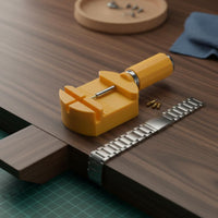 Watch Repair Tool Set Multi-Functional Timepiece Connector Remover Kit Adjustable Base for DIY Enthusiasts