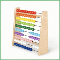 Wooden Abacus Multicolored Bead Abacus Prescolar for Preschool, Classroom, Kids