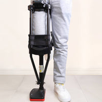 Single Leg Telescopic Mobility Aid Anti Slip Base Telescopic Knee Crutch Hands Free Knee Crutch Left and Right Foot Universal