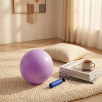 Frosted Fitness Ball with Inflation Needle Portable Fitness Ball Easy to Inflate Stable for Home Workouts
