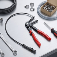 Flexible Hose Clamp Pliers Long Reach Hose Clamp Pliers Heavy Duty for Mechanics, Engine Bays