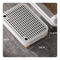 Hollow-Out Design Feline Litter Trapping Mat Easy to Clean Anti-Tracking Litter Mat Washable