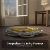 Fire Evacuation Rope Ladder High Strength Fire Evacuation Ladder Anti-Slip Rungs for Homeowners, Apartment Dwellers, Home, Balcony
