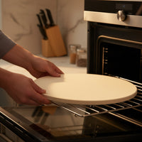 High-Temperature Pizza Stone Even Cooking Cordierite Pizza Stone Flat for Gas Grill