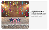 Giant stellarShaped Glasses Oversized Design Novelty gazewear Photo prop for Women