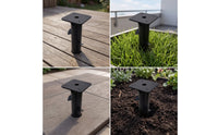 Umbrella Base with Locking Fins Stable Umbrella Ground Stake Rust-Resistant Hardware for Cafe