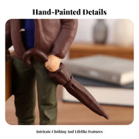 2 Pieces Guitarist and Explorer Figure Set Collectible Item Tiny People Figurines Hand Painted People Figures Realistic Features