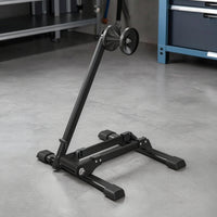 Space-Saving Bike Parking Stand Stable Cycle Parking Stand Portable Bike Storage Rack Heavy-Duty for Cyclists, Commuters, Garage, Indoor, Apartment, Workshop
