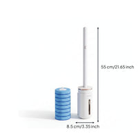 Wall Mounted Toilet Brush Space Saving Toilet Brush with Holder Compact Replaceable for Bathroom