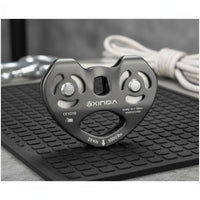 Tandem  Line Pulley Smooth Bearing 25 kN Cable Line Trolley for Climbers