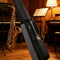 Multiple Carrying Modes Saxophone Backpack Case Padded Oboe Case Bag Sturdy Zippers Music Gear Waterproof