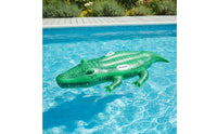 Realistic Inflatable Crocodile Pool Lounger Friendly Inflatable Crocodile with Handles Heavy-Duty Pool Toy with Handles Safe for Lake