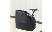 Foldable Folding Bike Bag with Wheels Wheeled Folding Bike Bag Heavy-Duty Bike Carrying Case with Side Pocket Soft-Sided for Cyclists, Commuters, Travelers, City Commuting