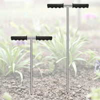 Soil Rod with T Handle Stainless Steel Soil Rod Septic Subsurface Mapper Tool for Garden