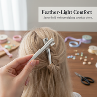 Premium Thickened Alligator Hair Clips for DIY Hair Accessories