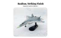 1:72 Scale Fighter Jet Pre-Assembled Russian-57 Airplane Model Russian Low-Observable Fighter Model Highly Detailed Die-Cast Jet
